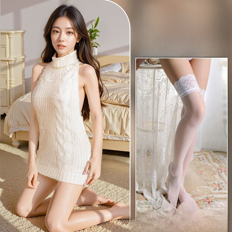 Uniform-style sexy sweater