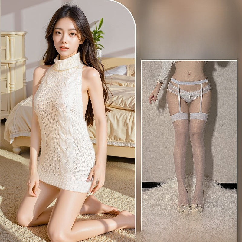 Uniform-style sexy sweater