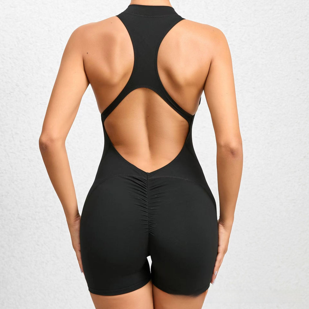 Womens Quick Dry Yoga Jumpsuit Shorts