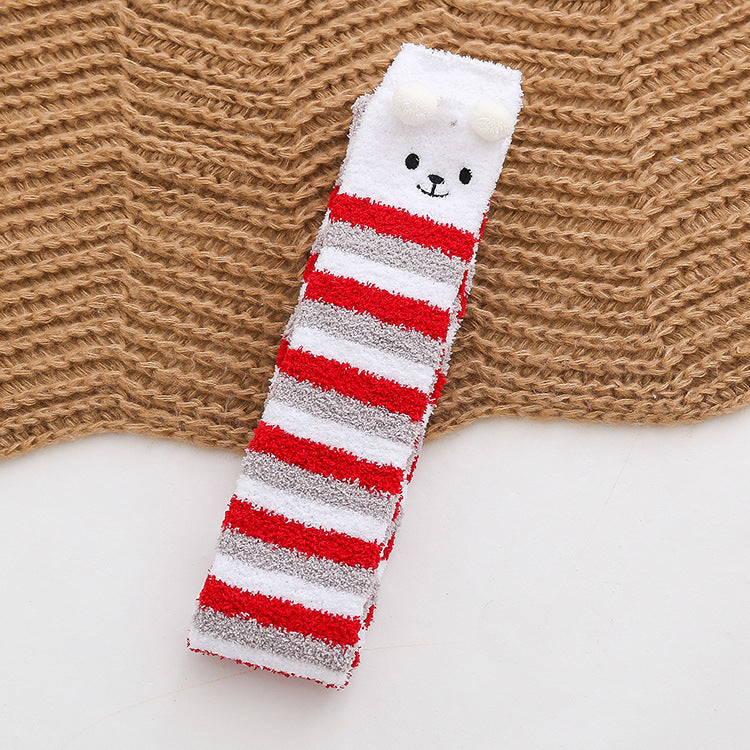 Winter Cartoon Fleece Knee Socks