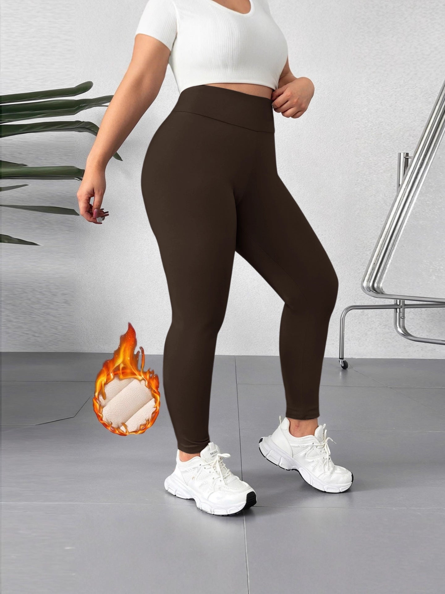 Thickened and fleece-lined leggings for women