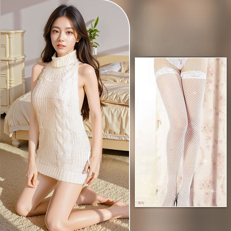 Uniform-style sexy sweater