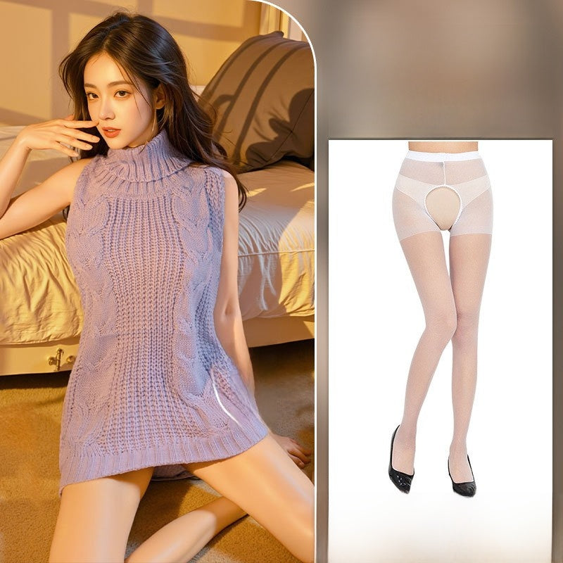 Uniform-style sexy sweater