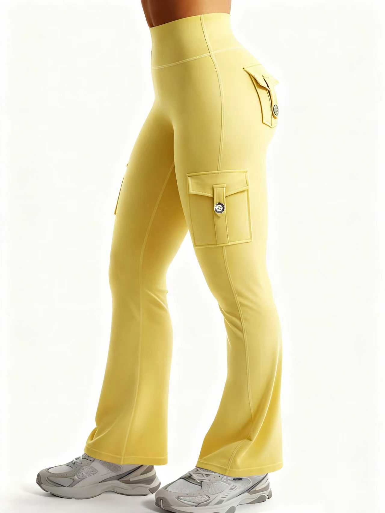 High-Waisted Sports Leggings with Pockets