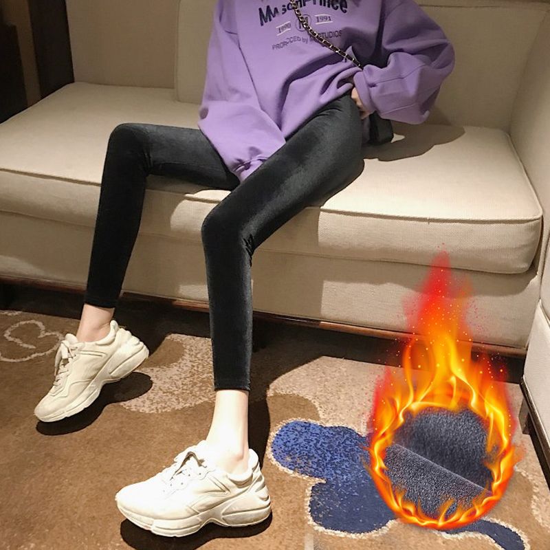 Womens Velvet Leggings
