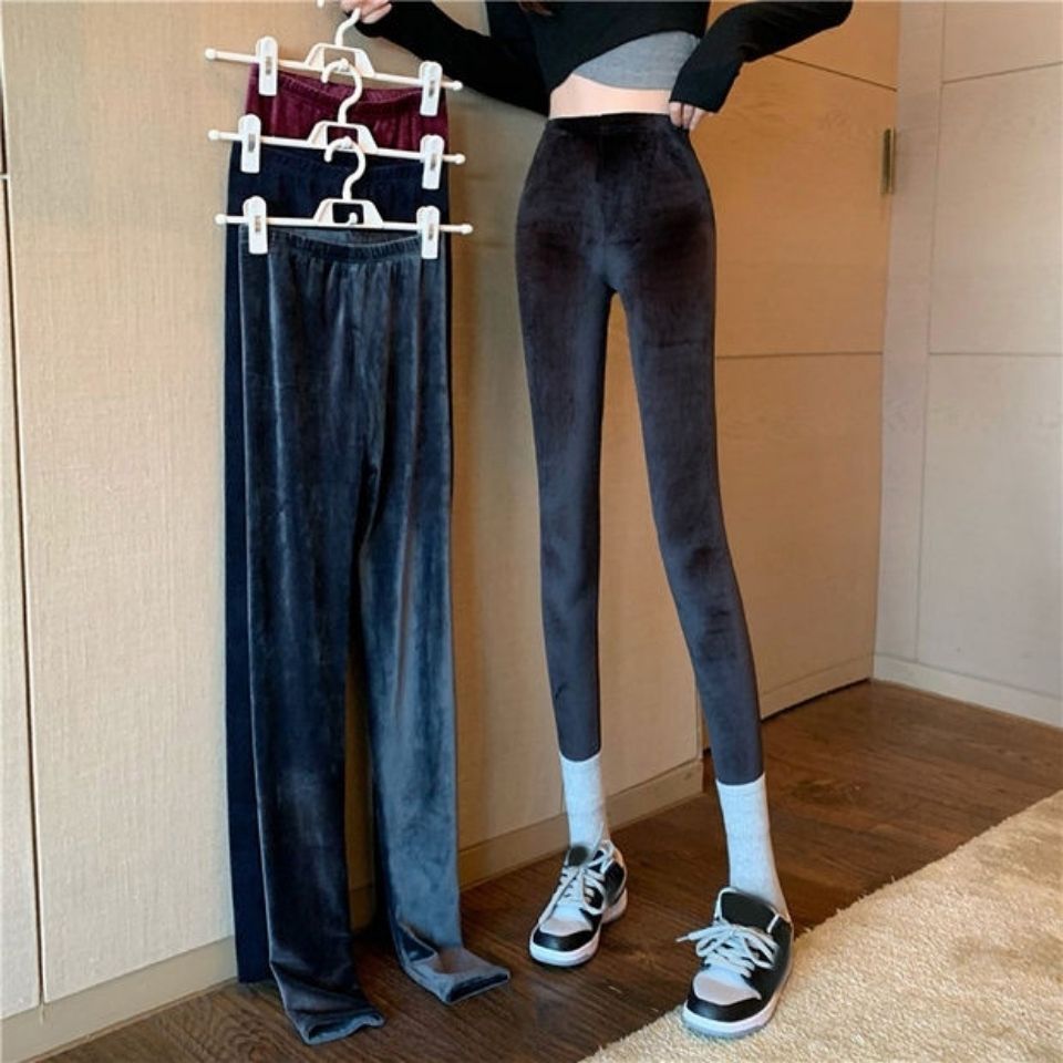 Womens Velvet Leggings