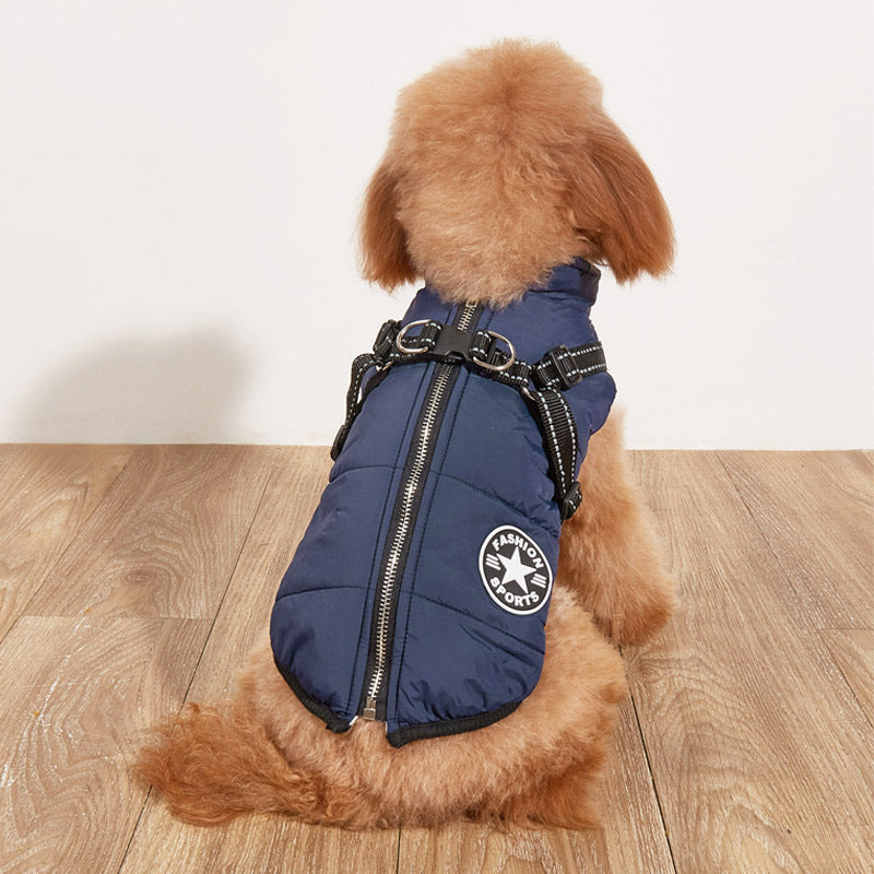 Pet clothes for keeping dogs warm in autumn and winter - cotton dog coats