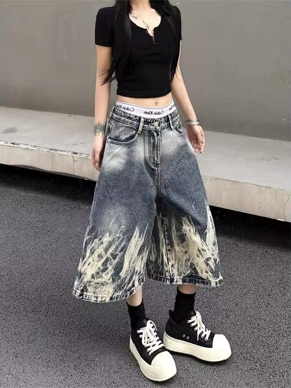 American Retro denims short trousers for women