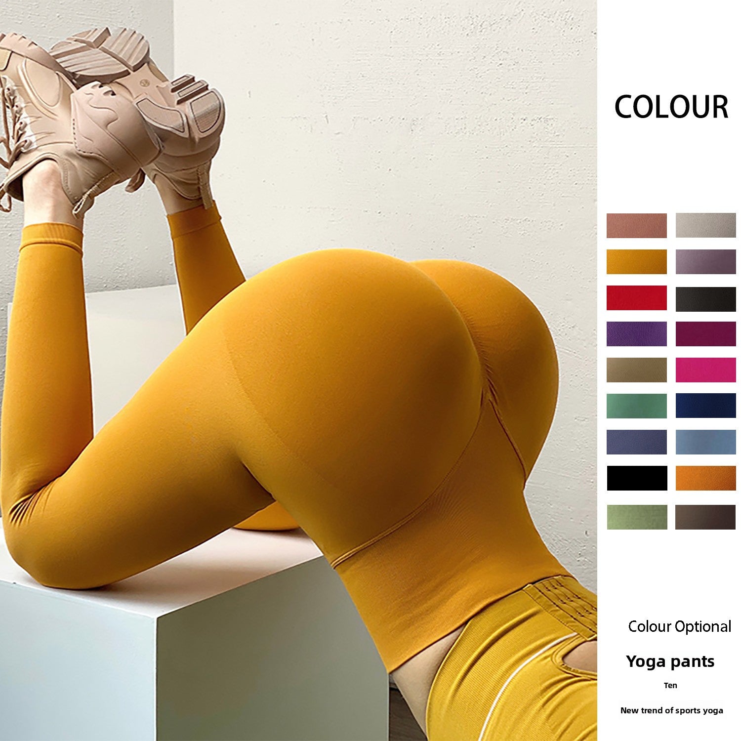 Seamless Peach-Butt Yoga Pants Long Pants