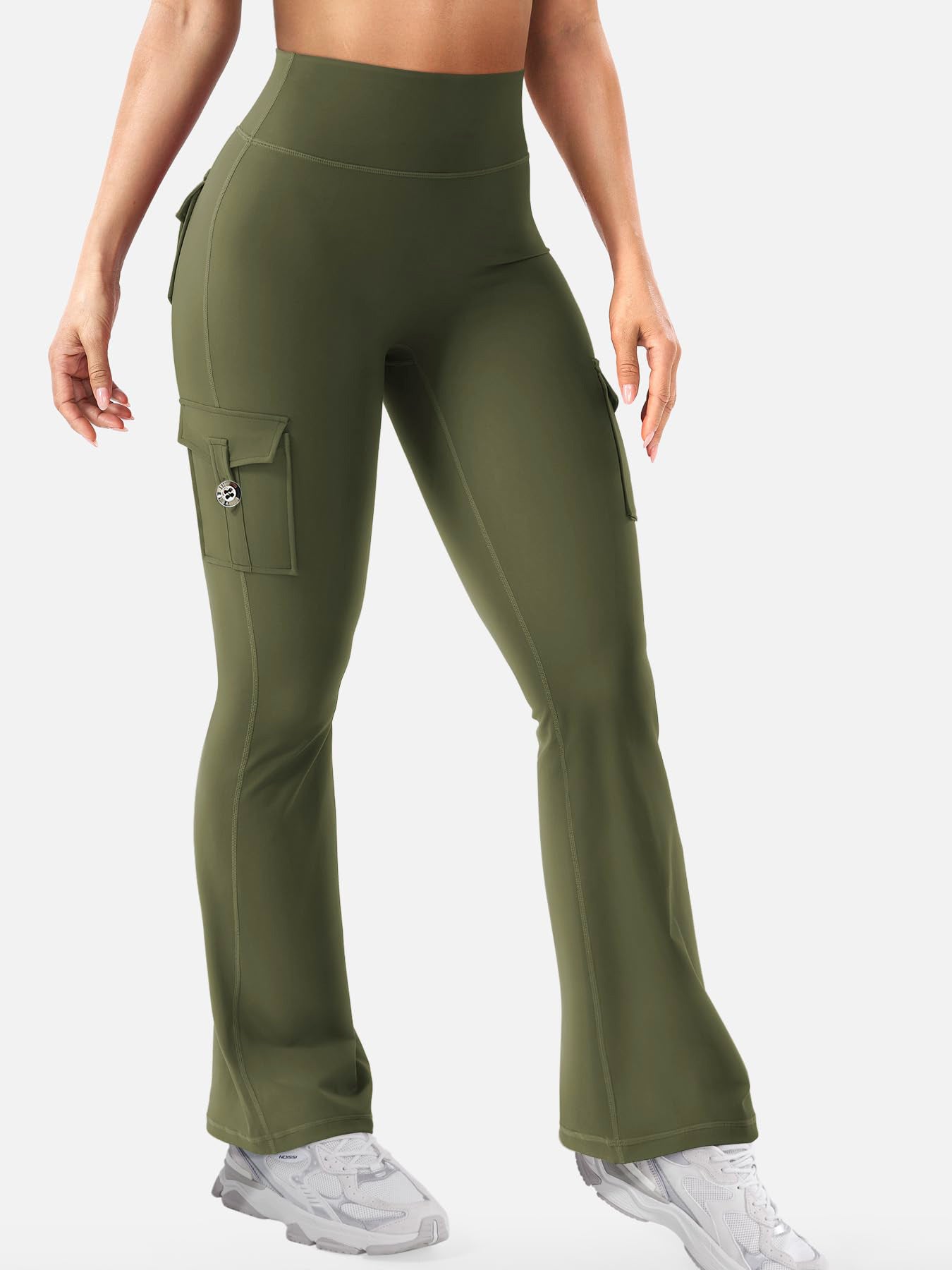 High-Waisted Sports Leggings with Pockets