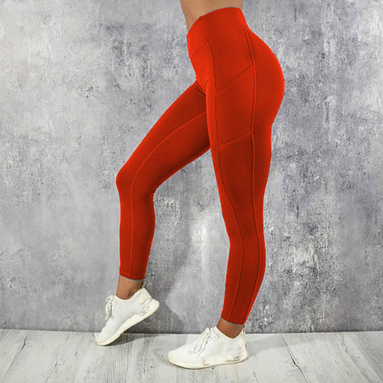 Sports yoga pants hip waist sports high waist leggings