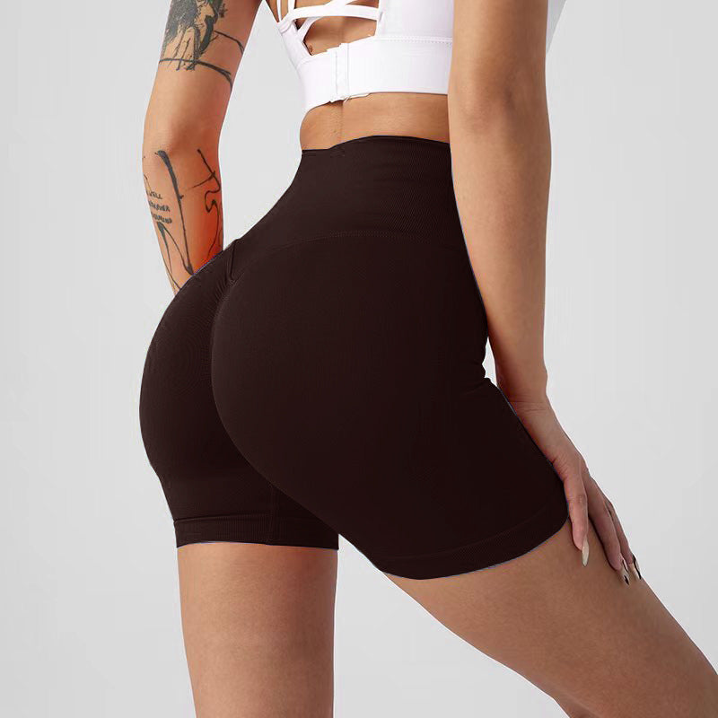 High-Waisted Yoga Shorts Breathable Sports Leggings