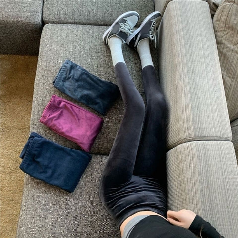 Womens Velvet Leggings