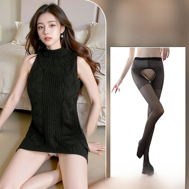 Uniform-style sexy sweater