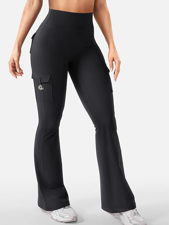 High-Waisted Sports Leggings with Pockets