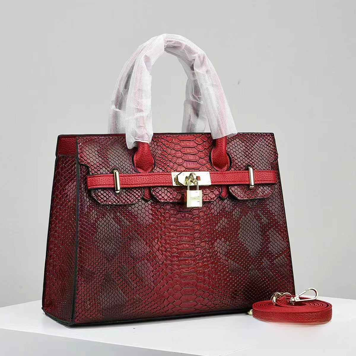 Women Leather Small Square Handbag