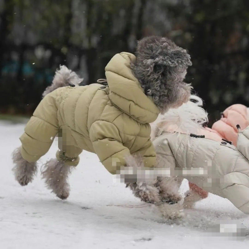 Small Dog Winter Jacket Four-Legged Warm Coat