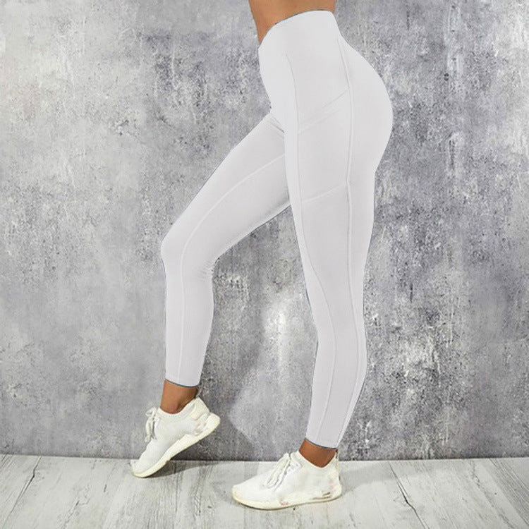 Sports yoga pants hip waist sports high waist leggings
