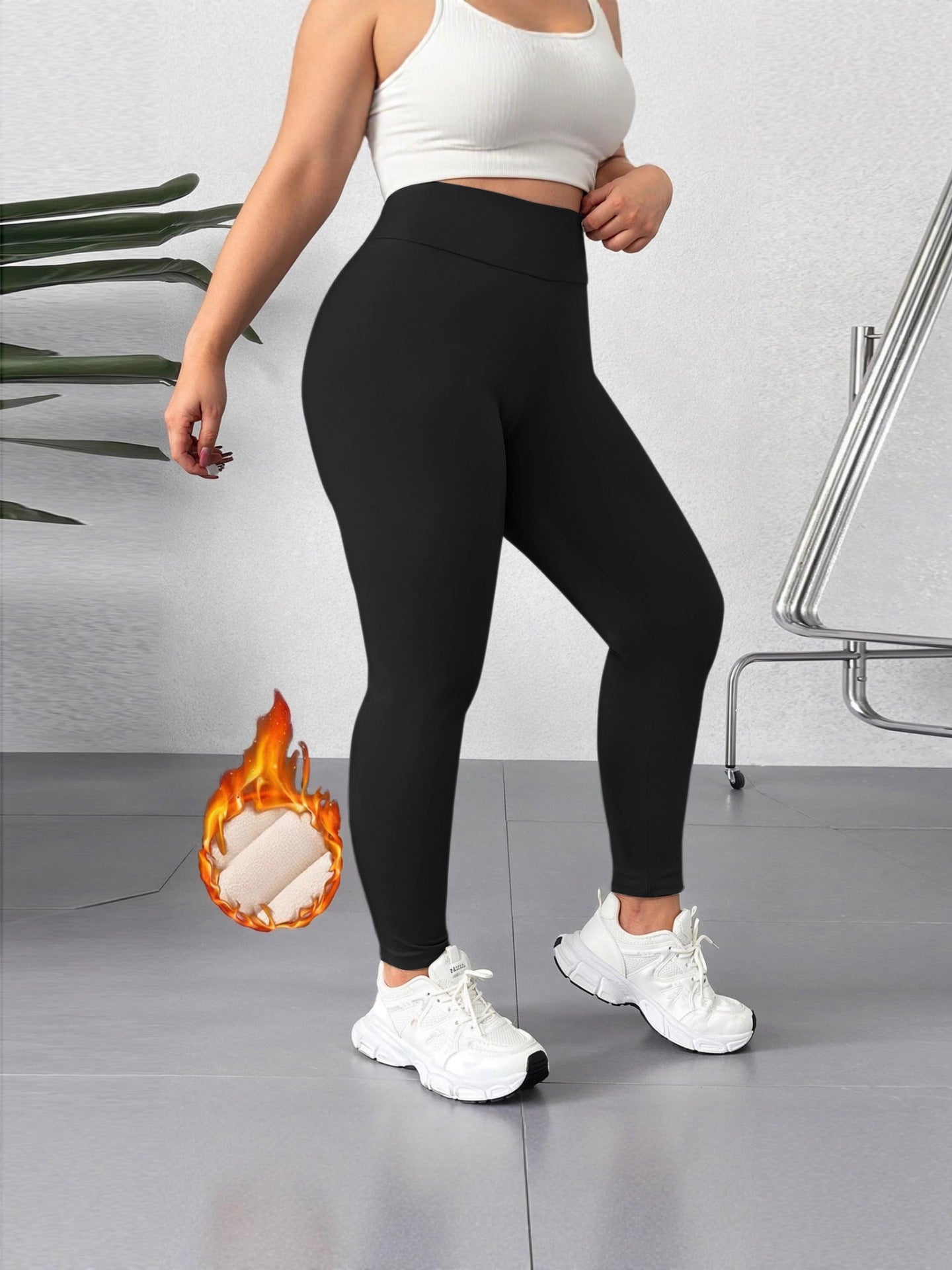 Thickened and fleece-lined leggings for women