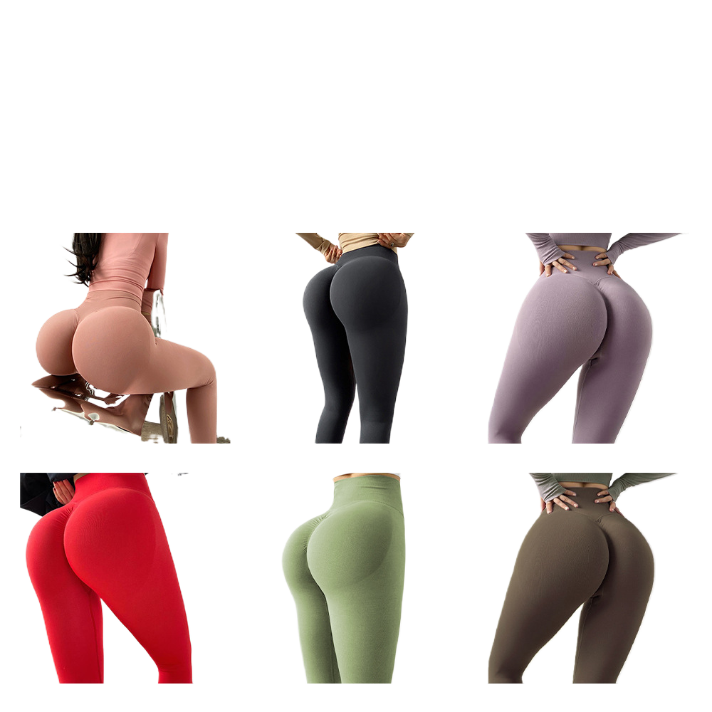 Seamless Peach-Butt Yoga Pants Long Pants