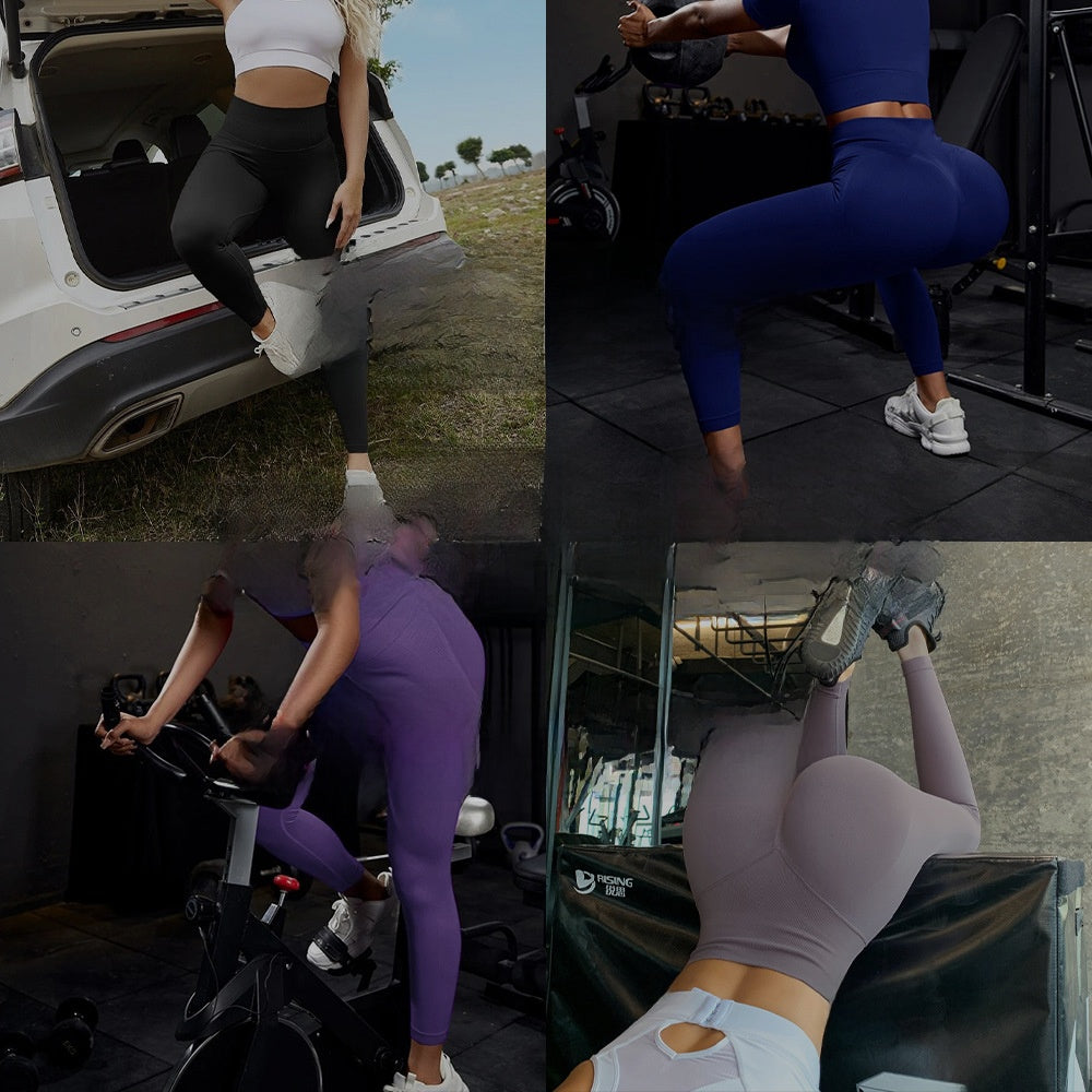 Seamless Peach-Butt Yoga Pants Long Pants