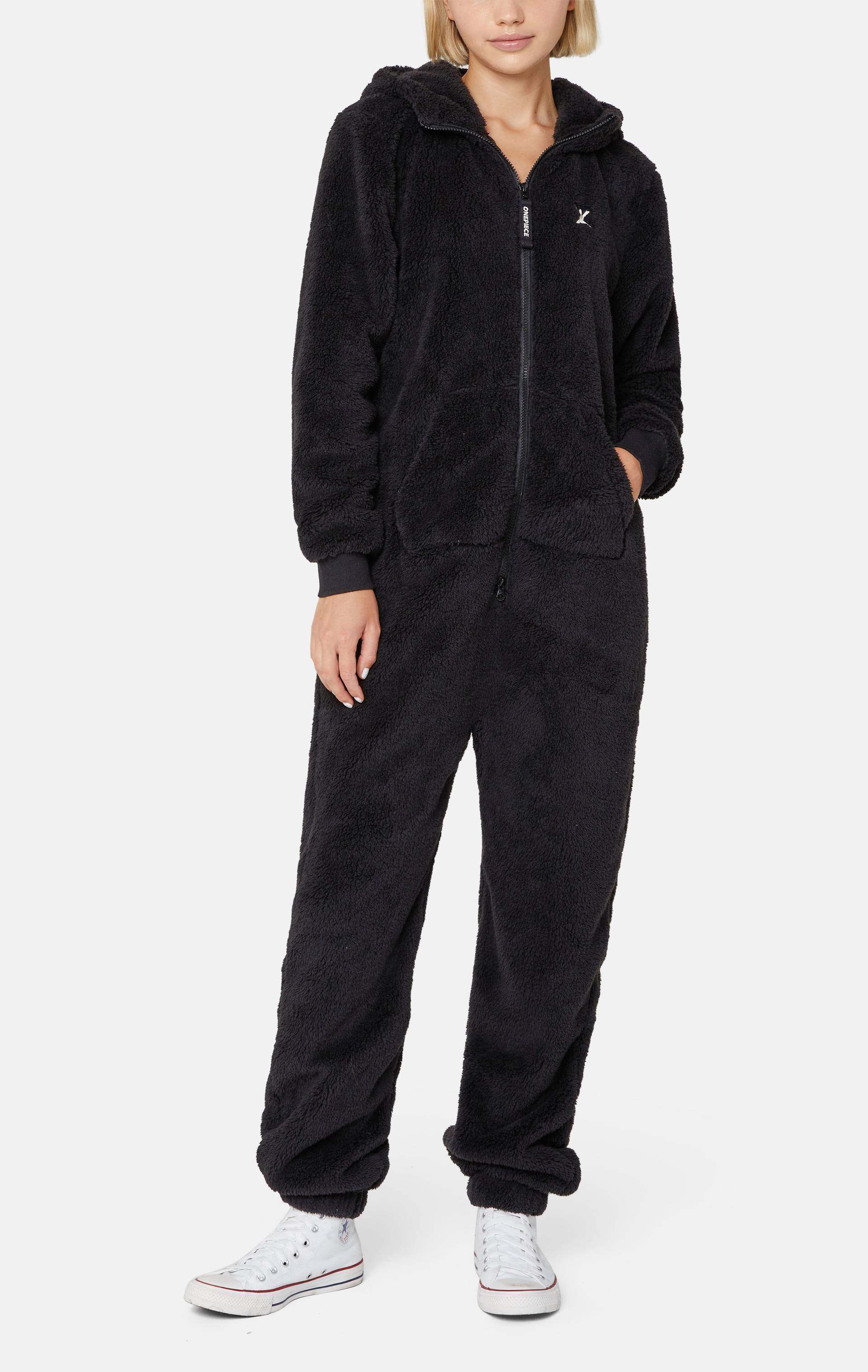 Winter Coral Fleece Warm Jumpsuit in Multiple Colors for Men and Women Couples