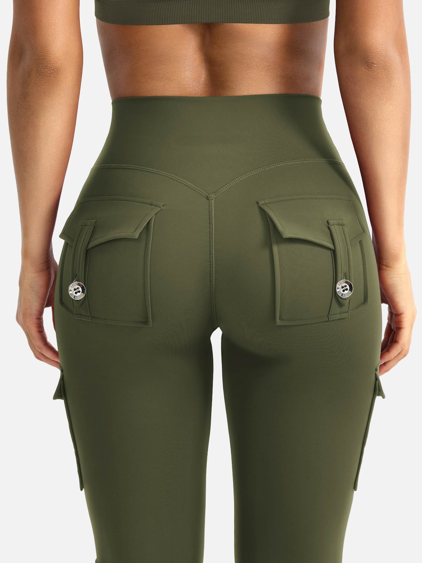High-Waisted Sports Leggings with Pockets