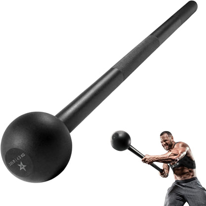 Yes4All Steel Mace Bell for Strength Training - Support Full Body, Muscles, Shoulder, Grips & Forearms Workouts to Rehabilitation, Stretching 5, 7, 10, 15, 20, 25, 30Lb for Woman & Man