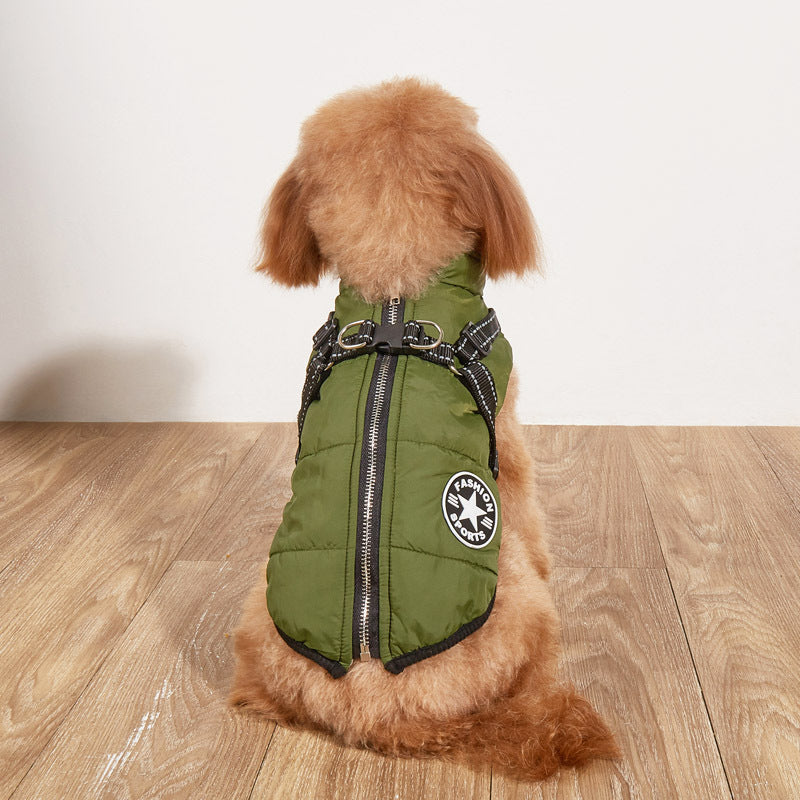 Pet clothes for keeping dogs warm in autumn and winter - cotton dog coats