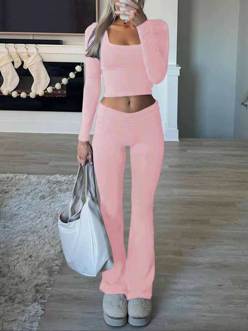 Yoga Wear Two-Piece Pants Suit