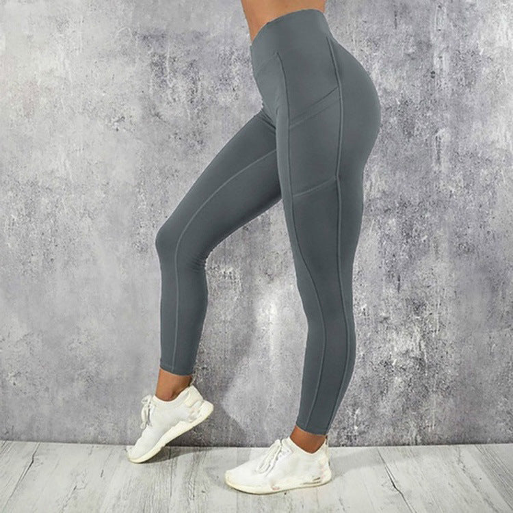 Sports yoga pants hip waist sports high waist leggings