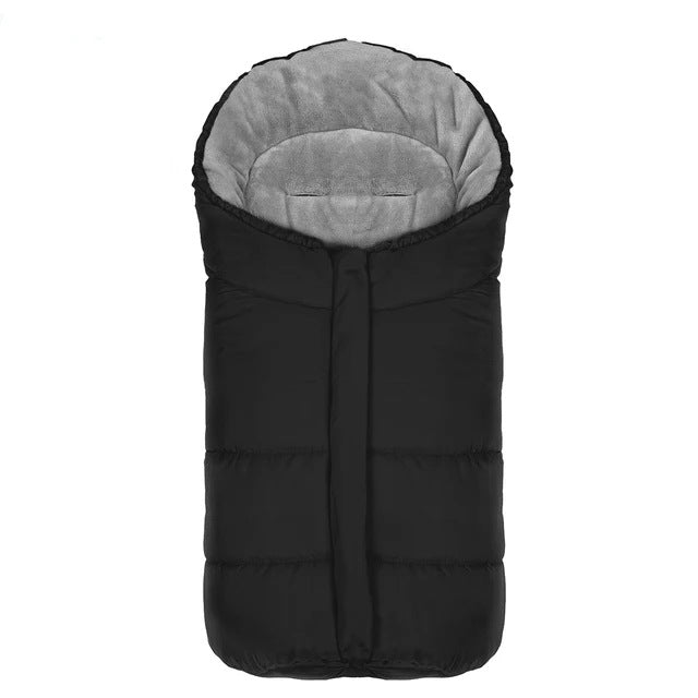 Fleece-Lined Stroller Sleeping Bag with Foot Cover