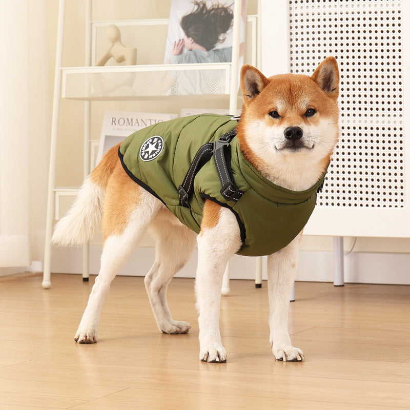 Pet clothes for keeping dogs warm in autumn and winter - cotton dog coats