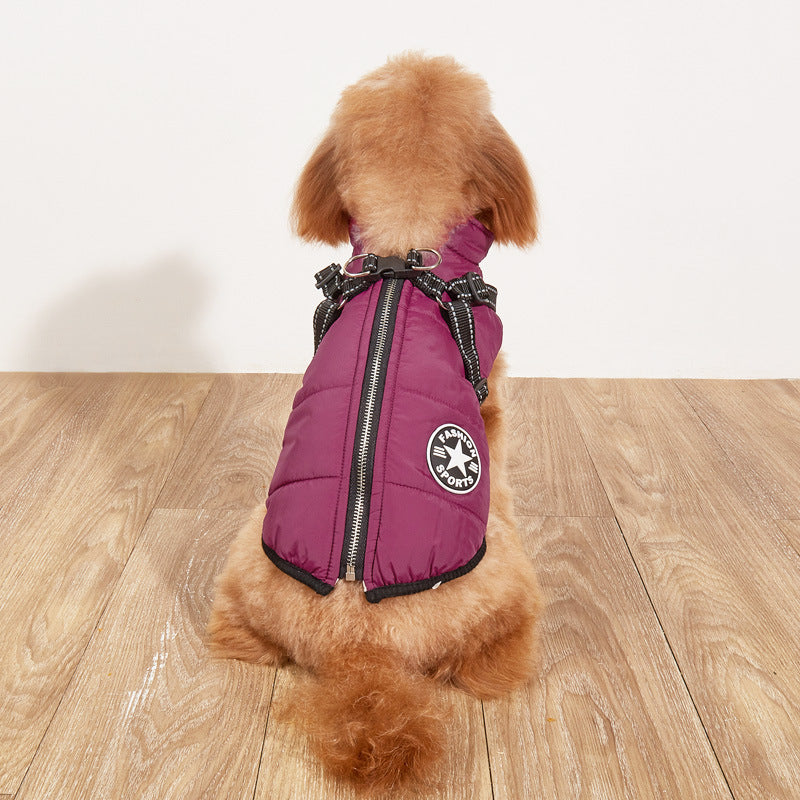 Pet clothes for keeping dogs warm in autumn and winter - cotton dog coats