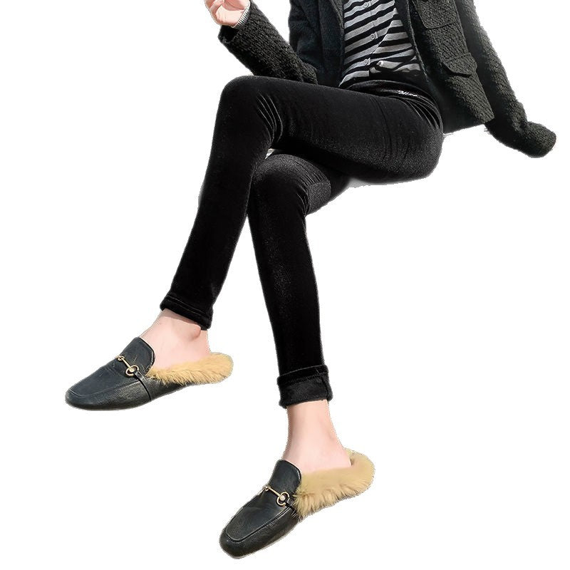 Womens Velvet Leggings