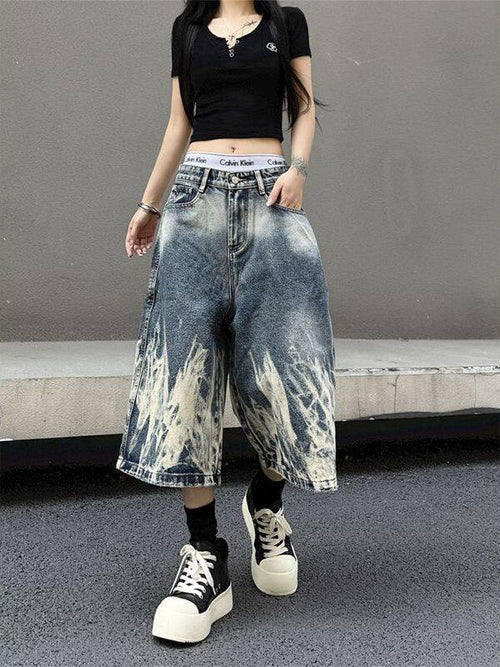 American Retro denims short trousers for women