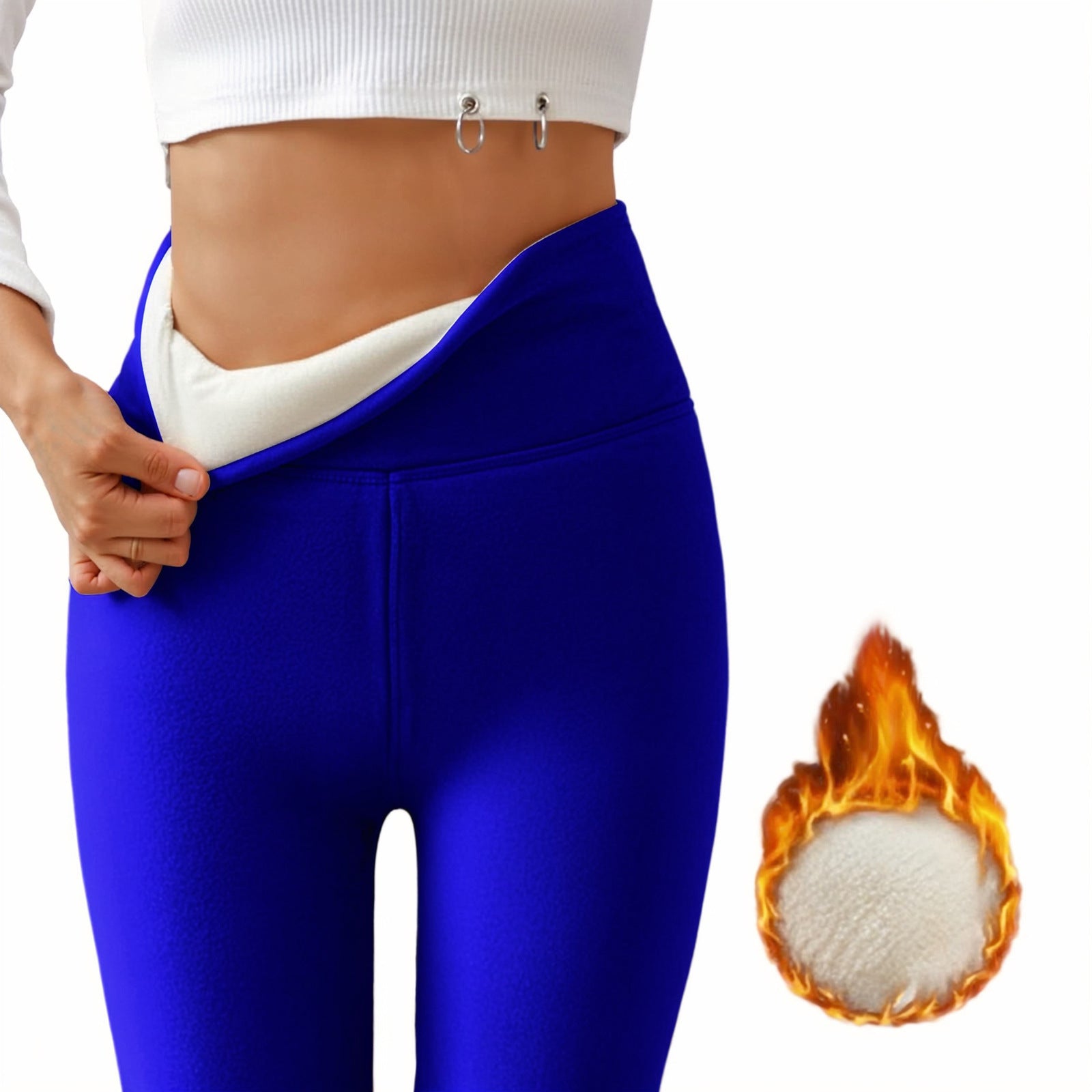 Thickened and fleece-lined leggings for women