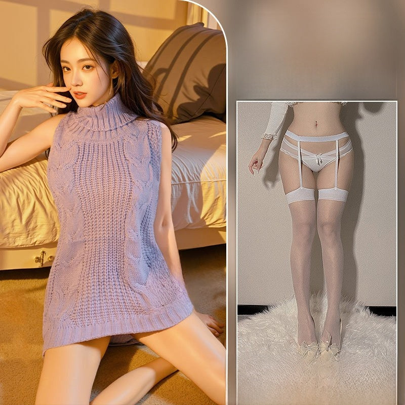 Uniform-style sexy sweater