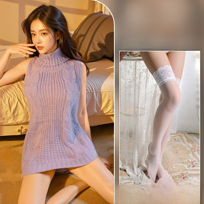 Uniform-style sexy sweater